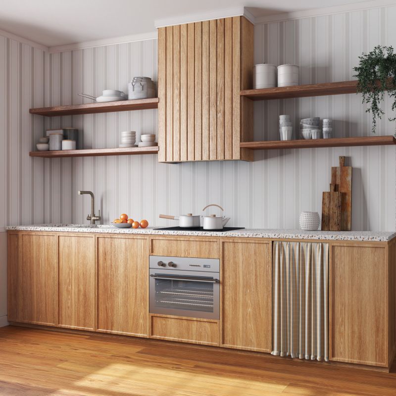 Kitchen Wallpaper Installation